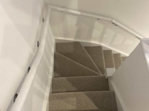 High End Stripe Stairs Carpeting Project 13